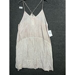 T&B Blouse Womens Size Small Ivory Halter Neck Sleeveless Oversized Top NWT